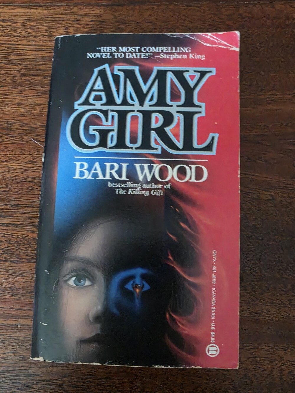 Bari Wood Amy Girl Horror Thriller PB 1988 1st Onyx Printing Vintage Paperback